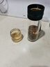 天喜（TIANXI）茶杯茶水分离杯双层玻璃杯便携泡茶杯男女车载商务办公水杯 尊贵黑500ML+杯套+杯刷 实拍图