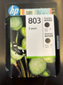 惠普（HP）803墨盒原装Deskjet 1112 2131 2132 2621 2622打印机dj 803黑色双支套装（黑色155+黑色155页） 实拍图