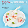 爱得利（evorie）婴儿勺子汤匙 儿童餐具感温勺 两只装 (米白色) 0个月以上 实拍图
