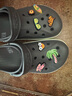 卡骆驰（CROCS）洞洞鞋贝雅卡骆班轻便耐磨一脚蹬休闲鞋|205089 石板灰/青柠绿-0GX 37 /38(230mm) 实拍图