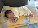 贝瑞加（Babyprints）新生儿连体衣2件装婴儿纯棉衣服初生宝宝内衣长袖薄款爬服 白黄52 实拍图