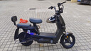 加州豹电动自行车新国标电瓶车成人代步车48V男女士学生长跑王踏板电动车自行车电助力超长续航 黑色 超威/天能20A电池约65-95公里 实拍图