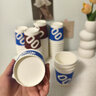 双枪（Suncha）一次性咖啡杯防烫纸杯加厚杯子食品级水杯商务瓦楞茶杯280ML50只 实拍图