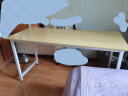 舒客艺家 电脑桌台式小户型小桌子家用学习桌写字办公书桌电竞长条桌子 木纹白架单桌140*60*74 加固电脑桌 实拍图