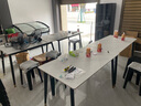 全品屋岩板餐桌家用4-6人小户型桌椅组合长方形现代简约吧台吃饭大桌子 【12MM厚】哑光雪山白 送货入户 120cm 【宽70CM】单桌子 实拍图