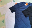 迪卡侬（DECATHLON）速干t恤男夏训练休闲宽松透气健身跑步速干衣短袖MSJT 黑白蓝三件套 L （欧码偏大） 实拍图