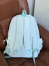 匡睿书包初中生女高颜值小众ins大容量日系旅行高中大学生背包双肩包 绿色（带三角奶酪+1个小挂坠） 实拍图