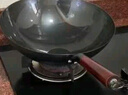 苏美冠章丘炒菜锅铁锅已开锅炒锅手工无涂层家用不粘锅燃气灶适用 精作款+(盖子铲子) 32cm 实拍图