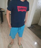 Levi's李维斯情侣美式宽松印花时尚简约舒适潮流纯棉圆领短袖T恤 灰色 002A0-0003 2XL 实拍图