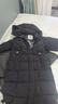 坦博尔鹅绒服女长款连帽收腰加厚女士羽绒服550890D 能量黑V字绗线165 实拍图
