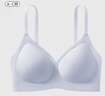欧迪芬内衣女无痕小胸显大聚拢防下垂遮副乳上托性感软支撑春夏薄款文胸 烟灰兰 2XL 【建议体重140-155斤】 实拍图