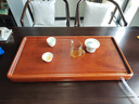 神雕（SHEN DIAO）整块原木花梨木茶盘电木款单层排水式简约茶托盘家用大号实木茶台 花梨木-简流水(70x35)配水球水管 实拍图