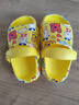 巴布豆儿童拖鞋男童女童洞洞鞋沙滩鞋宝宝凉鞋幼儿凉拖夏季 黄色 160码 实拍图