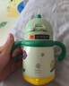 babycare儿童保温杯婴儿宝宝学饮杯吸管水杯水壶霸王龙不锈钢上学450ml 实拍图