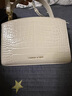 CHARLES&KEITH鳄鱼纹凯莉包手提斜挎婚包包女包生日礼物CK2-50270880-1 Ivory象牙色 S 实拍图