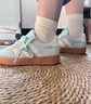 adidas「T头鞋」BARREDA板鞋德训鞋男女春季新款阿迪达斯轻运动   薄荷绿/汉玉白/树脂黄   42 实拍图