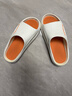回力居家男士拖鞋室外穿四季防滑臭沙滩凉拖鞋HL02331白橙色42-43码 实拍图