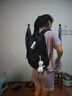 回力双肩包男士背包大容量时尚休闲旅行包电脑包高中大学生初中书包女 黑色【冲天鸭挂件】 实拍图
