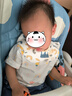 乖奇熊 夏季薄款男女宝宝衣服婴儿T恤衫婴童幼儿短袖上衣夏装 小熊去旅行（后背网眼款） 90 实拍图