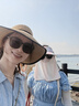 梦多福 防晒面罩帽子一体护颈冰丝女夏季骑行全脸面罩防晒口罩脸基尼 彩虹紫-帽子面罩一体【可拆卸】 【均码可调节】骑车不翻 实拍图