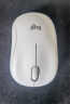 罗技（Logitech）M221 轻音鼠标 无线鼠标 办公鼠标 对称鼠标 带无线微型接收器 米白色 实拍图