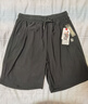 啄木鸟冰丝短裤男士夏季薄款弹力速干高档大码透气健身跑步运动五分裤子 黑色+灰色【2条装】 2XL（建议135-150斤） 实拍图