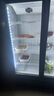 新飞（frestec）展示柜冷藏酒水饮料冰柜双开门商用冷柜水果蛋糕冷藏保鲜柜超市直冷玻璃门大容量便利店立式啤酒柜 双门红黑680L【风直冷减霜】 实拍图