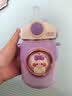 世希保温杯女生高颜值2024新款儿童大肚吸管保温水杯女大容量可爱水壶 粉色(10枚随机3D公仔+吸管 700ml 实拍图