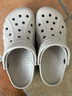 crocs卡骆驰洞洞鞋贝雅男鞋女鞋轻便耐磨一脚蹬拖鞋休闲鞋|10126 卵石色-2V3 39 (240mm) 实拍图