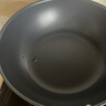 三禾微纳无涂层不粘炒锅可立盖炒菜锅无油烟含钛锅具30cm黛蓝青配钢铲 实拍图