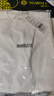 MARKLESS【安心品质】纯棉亲肤T恤男士纯色短袖打底衫5630 云峰白 2XL 实拍图