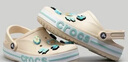 卡骆驰crocs洞洞鞋贝雅卡骆班轻便耐磨一脚蹬休闲鞋|205089 冬日白/彩色-1LI 40 (250mm) 实拍图