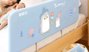 棒棒猪免安装床围栏宝宝防摔防护栏便携式床上可折叠床围挡板 1.5米单面 实拍图