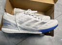 adidas ADIZERO BOSTON 9超轻马拉松boost专业竞训跑鞋男阿迪达斯 白色/银色/蓝色   40.5 实拍图