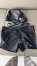速比涛（Speedo）泳裤男三件套平角泳裤Edge泳镜PU泳帽 中灰蓝 36 实拍图