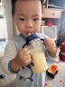 M&M吸管杯儿童喝奶杯防漏吸管奶瓶1-3岁进口PPSU耐摔弧形学饮奶瓶 星月款 330ml +直饮嘴 实拍图