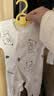 早产儿婴儿衣服低体重早产宝宝连体按扣哈衣小码小码超小纯棉 牛奶熊按扣连四季款 48cm (L) 适合5-6斤早产宝宝 实拍图