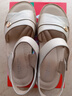 意尔康凉鞋女真皮软底魔术贴舒适坡跟中老年妈妈凉鞋 18061W 杏色 40 实拍图