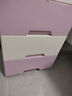 纳雅乐（NAYALER） 纳雅乐收纳柜抽屉式塑料储物柜宝宝衣柜柜子床头柜卧室置物柜 39常规版北欧紫 三层39*32*53cm 实拍图