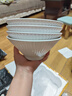 7英寸纯白竖纹斗笠碗家用陶瓷餐具面碗菜碗陶瓷碗 2只纯白7英寸竖纹斗笠碗 实拍图