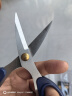 金达日美家用剪刀办公开业剪彩裁缝学生手工diy不锈钢剪子锋利剪纸小号 实拍图