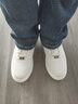 海澜之家HLA男鞋百搭舒适小白男增高板鞋男潮流休闲鞋男 M041 白蓝色 42 实拍图