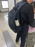 美旅箱包旅行双肩包男女撞色电脑包17.3英寸商务通勤背包NJ5*41003深蓝色 实拍图