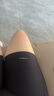 迪卡侬（DECATHLON）紧身中裤女士瑜伽训练跑步运动裤健身透气五分速干裤子RUNW 经典黑 XL 实拍图