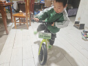 酷骑（COOGHI）儿童平衡车1-3-6岁滑步车学步车无脚踏自行车12寸S2 酷骑绿 实拍图
