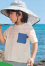kocotreekk树儿童防晒帽防紫外线宝宝遮阳帽夏季男童女童太阳帽沙滩大帽檐 实拍图