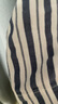 无印良品（MUJI）男式 无侧缝泡泡纱短袖睡衣男士家居服套装男款夏季纯棉全棉 深藏青色条纹 M 实拍图
