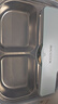 美厨（maxcook）304不锈钢饭盒 加大加深4格学生饭盒餐盘1.25L 蓝色 MCFT8741 实拍图