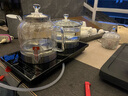 友家铺子（Biooner） 全自动底部双上水电热烧水壶泡茶专用玻璃烧水器茶台一体茶桌嵌入式电茶炉茶具套装 1L 双壶加水-亮光黑-清洁款（37*20cm） 晒单实拍图