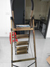 奥鹏 梯子家用折叠人字梯铝合金加厚室内小扶梯 步楼梯多功能爬梯 商超加厚（香槟五步顶踏板加宽） 实拍图